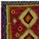 Hand-Knotted Tulu Rug with Moroccan Design and Red Field. 100% Wool Hand-Knotted Tulu Rug with Moroccan Design and Red Field. 100% Wool