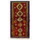 Hand-Knotted Tulu Rug with Moroccan Design and Red Field. 100% Wool Hand-Knotted Tulu Rug with Moroccan Design and Red Field. 100% Wool