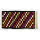 Colorful Vintage Handmade Checkered Tulu Rug, Soft Wool Pile