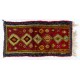 Hand-Knotted Tulu Rug with Moroccan Design and Red Field. 100% Wool