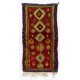 Hand-Knotted Tulu Rug with Moroccan Design and Red Field. 100% Wool