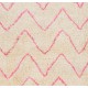 Contemporary Moroccan Rug in Pink and Cream Colors, 100% Wool