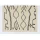 Contemporary Moroccan Rug, 100% Natural Undyed Wool. Custom Options Available