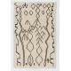 Contemporary Moroccan Tulu Rug, 100% Natural Undyed Wool. Custom Options Available