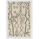 Contemporary Moroccan Rug, 100% Natural Undyed Wool. Custom Options Available