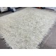 Handmade Shag Pile Rug Made of Natural Beige Mohair Wool. Custom Options Available Handmade Shag Pile Rug Made of Natural Beige Mohair Wool. Custom Options Available