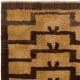 Hand-Knotted Turkish Tulu Rug with Ascending Arches in Mustard & Brown Colors, Made-to-Order, Customizable