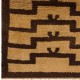 Hand-Knotted Turkish Tulu Rug with Ascending Arches in Mustard & Brown Colors, Made-to-Order, Customizable
