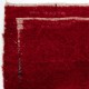Solid Red Vintage Hand-Knotted Turkish Tulu Rug with Minimalist Ivory Border. 100% Wool Solid Red Vintage Hand-Knotted Turkish Tulu Rug with Minimalist Ivory Border. 100% Wool