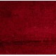 Midcentury Tulu Rug with Plain Solid Red and Ivory Frame Design