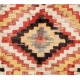 Vintage Turkish Tulu Rug, 100% Wool, Colorful Handknotted Checkered Carpet