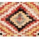 Multicolor Hand-Knotted Vintage Tulu Runner Rug, Checkered Wool Carpet