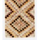Vintage Checkered Handmade Tulu Runner Rug