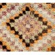 Vintage Checkered Tulu Runner Rug