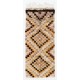 Vintage Checkered Handmade Tulu Runner Rug