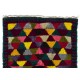 Vibrant Mid-Century Modern Handmade Tulu Rug