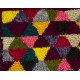 Vibrant Mid-Century Modern Handmade Tulu Rug