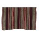 Vintage Tribal Anatolian Kilim with Colorful Poms. Folk Art. Wall Hanging.