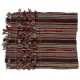 Vintage Tribal Anatolian Kilim with Colorful Poms. Folk Art. Wall Hanging.