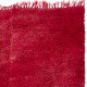 Solid Red Vintage Hand-Knotted Turkish Tulu Rug, 100% Wool Solid Red Vintage Hand-Knotted Turkish Tulu Rug, 100% Wool