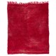 Solid Red Midcentury Handmade "Tulu" Rug
