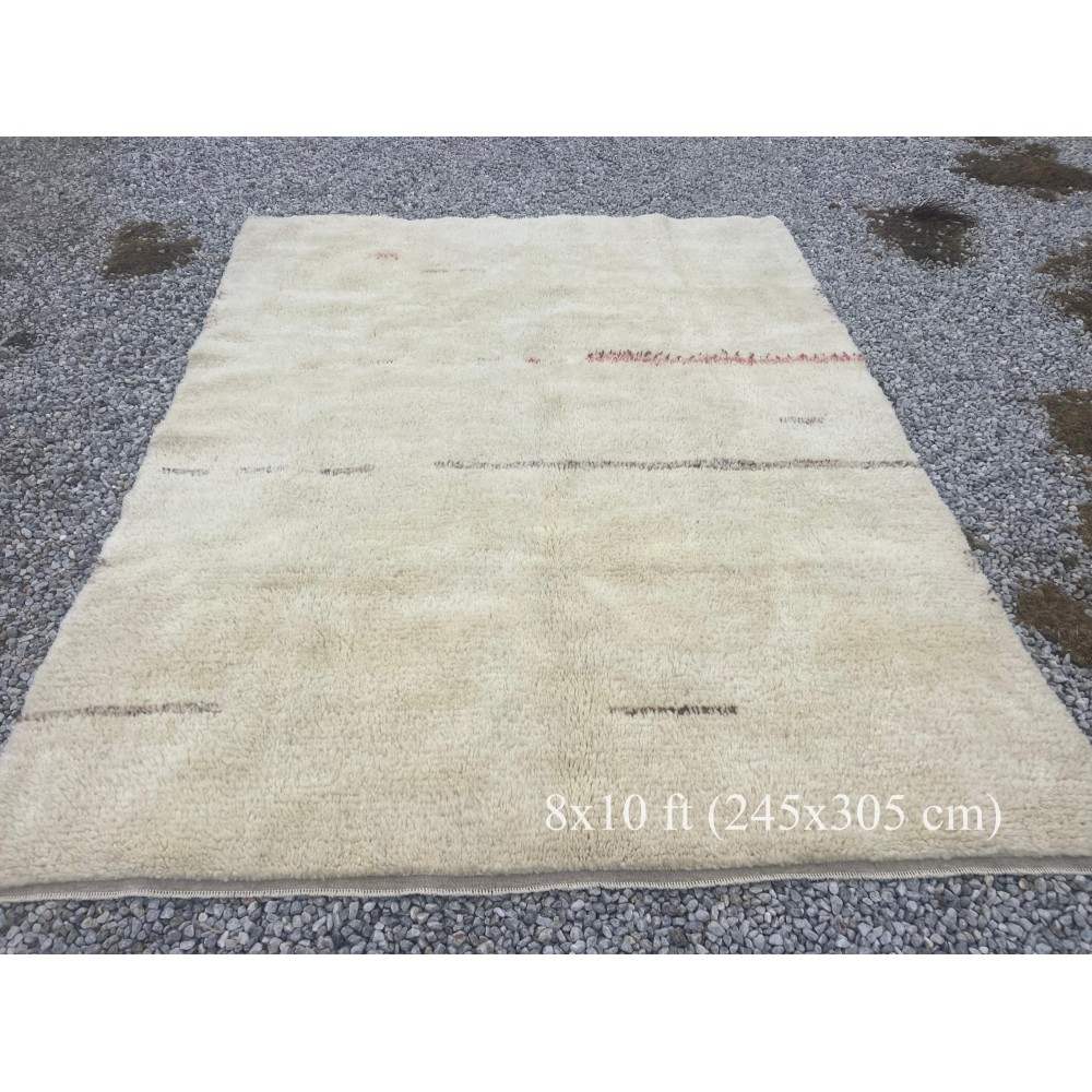 Minimalist Handmade "Tulu" Rug, 100% Wool, Made-to-Order, Customizable