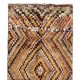 Checkered Mid-Century Handmade Tulu Rug in Earthy Colors