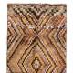 Checkered Mid-Century Tulu Rug in Earthy Colors