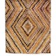 Checkered Mid-Century Handmade Tulu Rug in Earthy Colors
