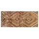 Checkered Mid-Century Handmade Tulu Rug in Earthy Colors