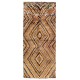 Checkered Mid-Century Tulu Rug in Earthy Colors