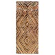 Checkered Mid-Century Handmade Tulu Rug in Earthy Colors