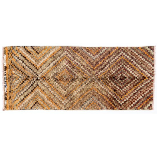 Checkered Midcentury Tulu Rug in Soft Colors Checkered Midcentury Tulu Rug in Soft Colors