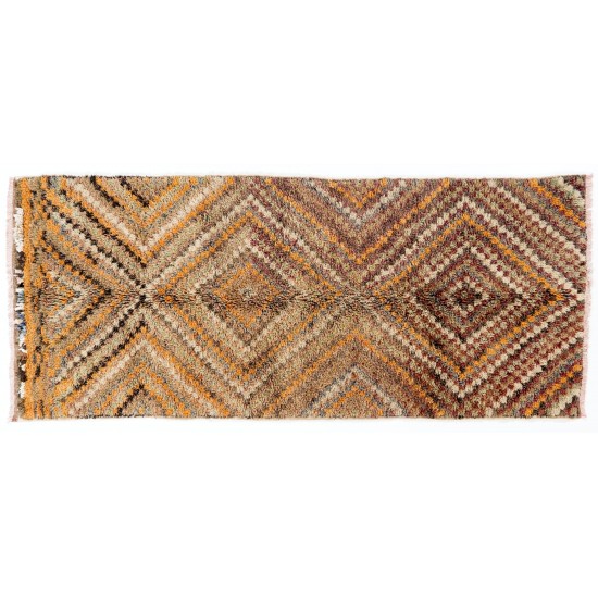 Checkered Midcentury Tulu Rug in Soft Colors