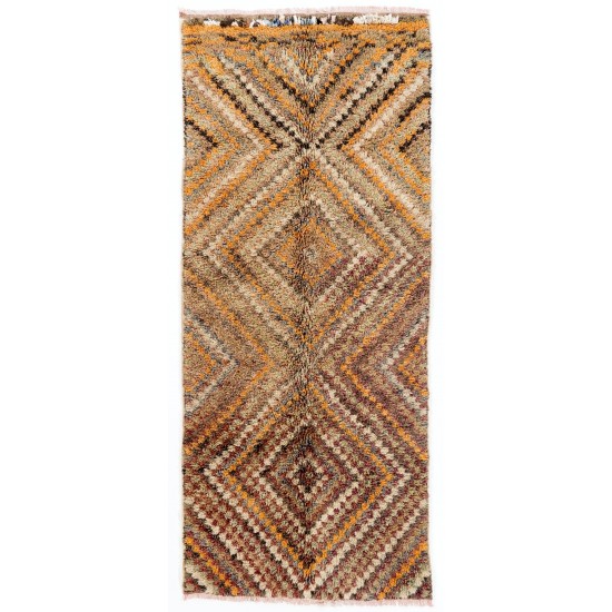 Checkered Midcentury Tulu Rug in Soft Colors Checkered Midcentury Tulu Rug in Soft Colors