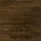 Minimalist Hand-knotted Tulu Rug with Brown Field and Blue Border. 100% Wool