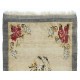 Fine Hand-Knotted Vintage Floral Rug From Konya