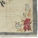 Vintage Hand-Knotted Turkish Tulu Rug with Floral Design in Cream, Gray and Red Vintage Hand-Knotted Turkish Tulu Rug with Floral Design in Cream, Gray and Red