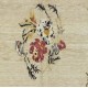 Fine Hand-Knotted Vintage Floral Rug From Konya