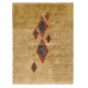 Handknotted Moroccan Berber Tulu Rug. 100% Wool. Beni Ourain style Mustard Yellow Carpet. Custom Options Available. Made to Measure