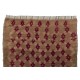 Karapinar Rug with Floral Lattice Design in Latte Brown and Red