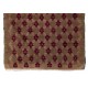 Karapinar Rug with Floral Lattice Design in Latte Brown and Red