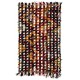 Vintage Hand-Woven Central Anatolian Kilim with Colorful Poms