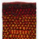 Vintage Tulu Rug in Red, Yellow and Brown Colors