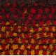 Vintage Tulu Rug in Red, Yellow and Brown Colors