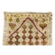 Antique Handmade Turkish Tulu Rug with Geometric Design, 100% Wool