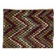 Checkered Zig Zag Design Tulu Rug