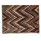 Checkered Zig Zag Design Tulu Rug