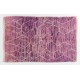 Lilac and Orchid Color Moroccan Wool Rug