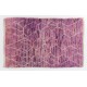 Lilac and Orchid Color Moroccan Hand Knotted Wool Rug